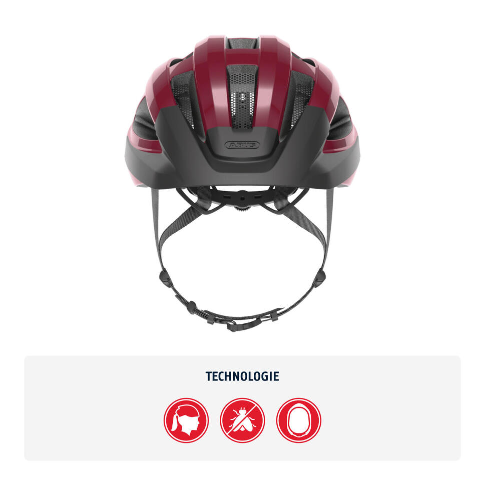 Wyścigowy kask rowerowy „Macator”, bordowo-czerwony