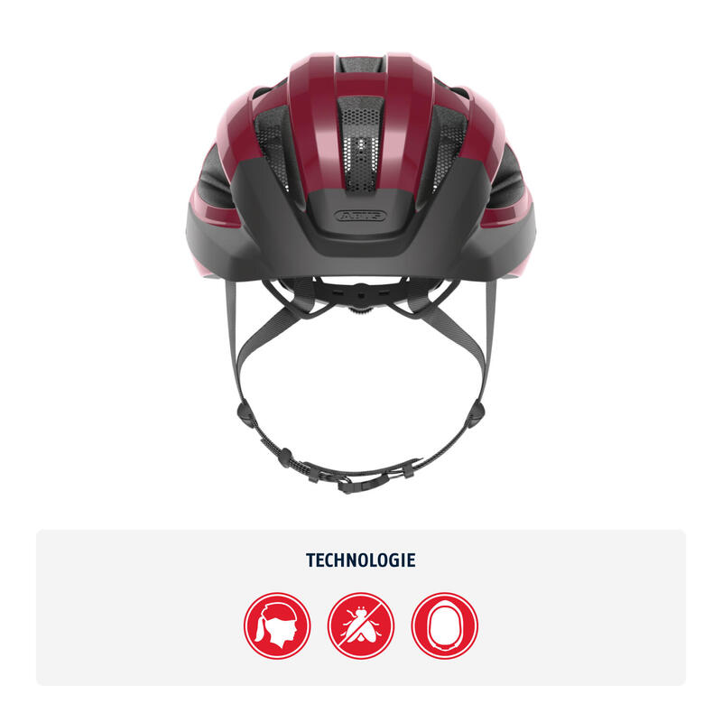 Wyścigowy kask rowerowy „Macator”, bordowo-czerwony