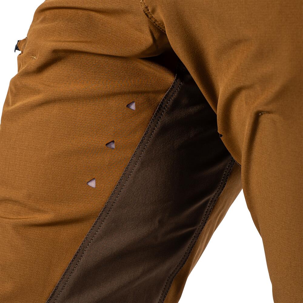 Pantalon VTT long Trail 2.0 extensible et imperméable marron homme 5/7