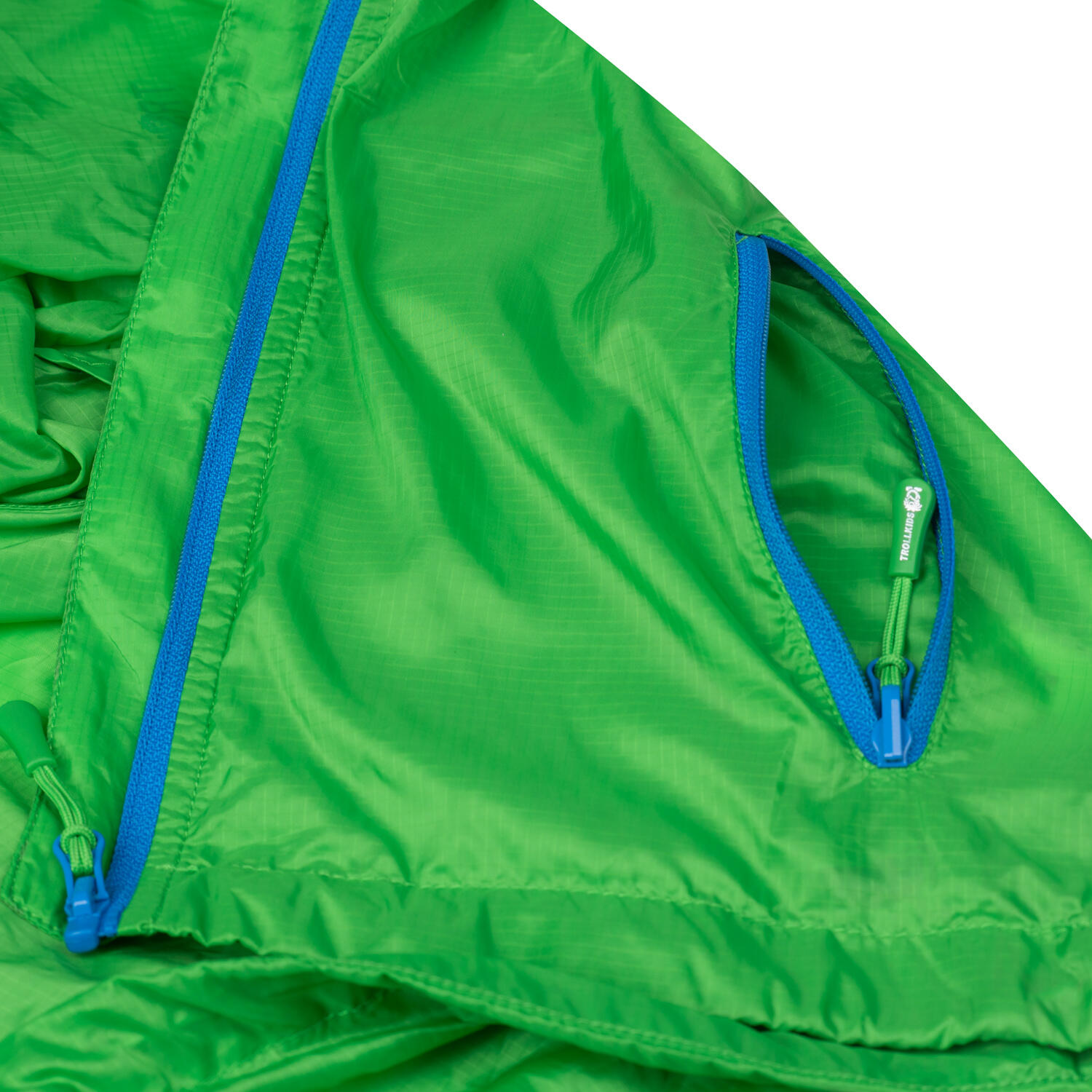 Veste coupe-vent enfant Fjell Respirant Vert clair / Bleu 3/5