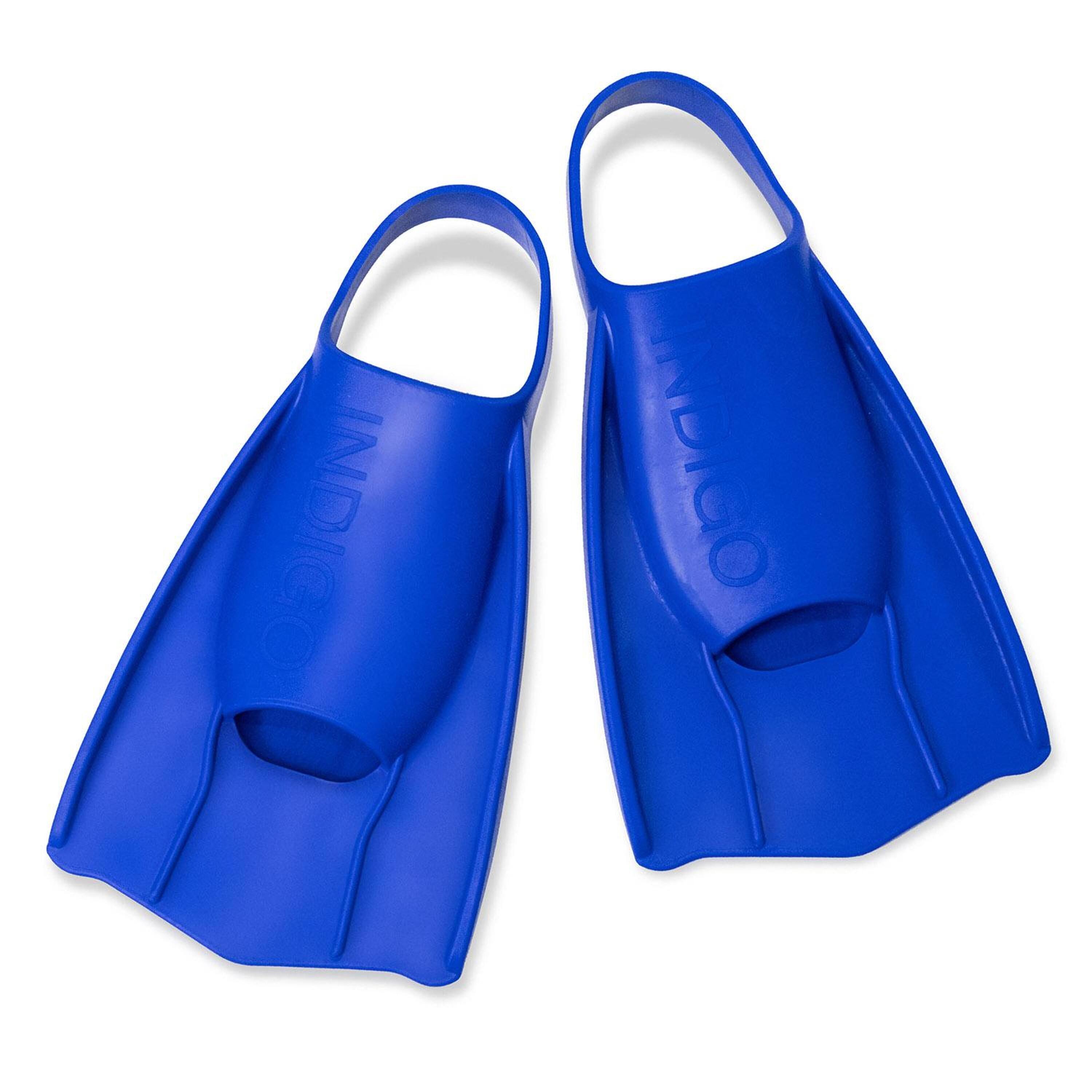 INDIGO SPORTS Nadadeiras INDIGO com Calcanhar Aberto para Treinos em Piscina e Snorkel