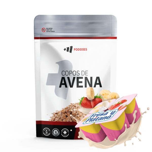 Flavored Oat Flakes - 800g Strawberry Banana MASmusculo
