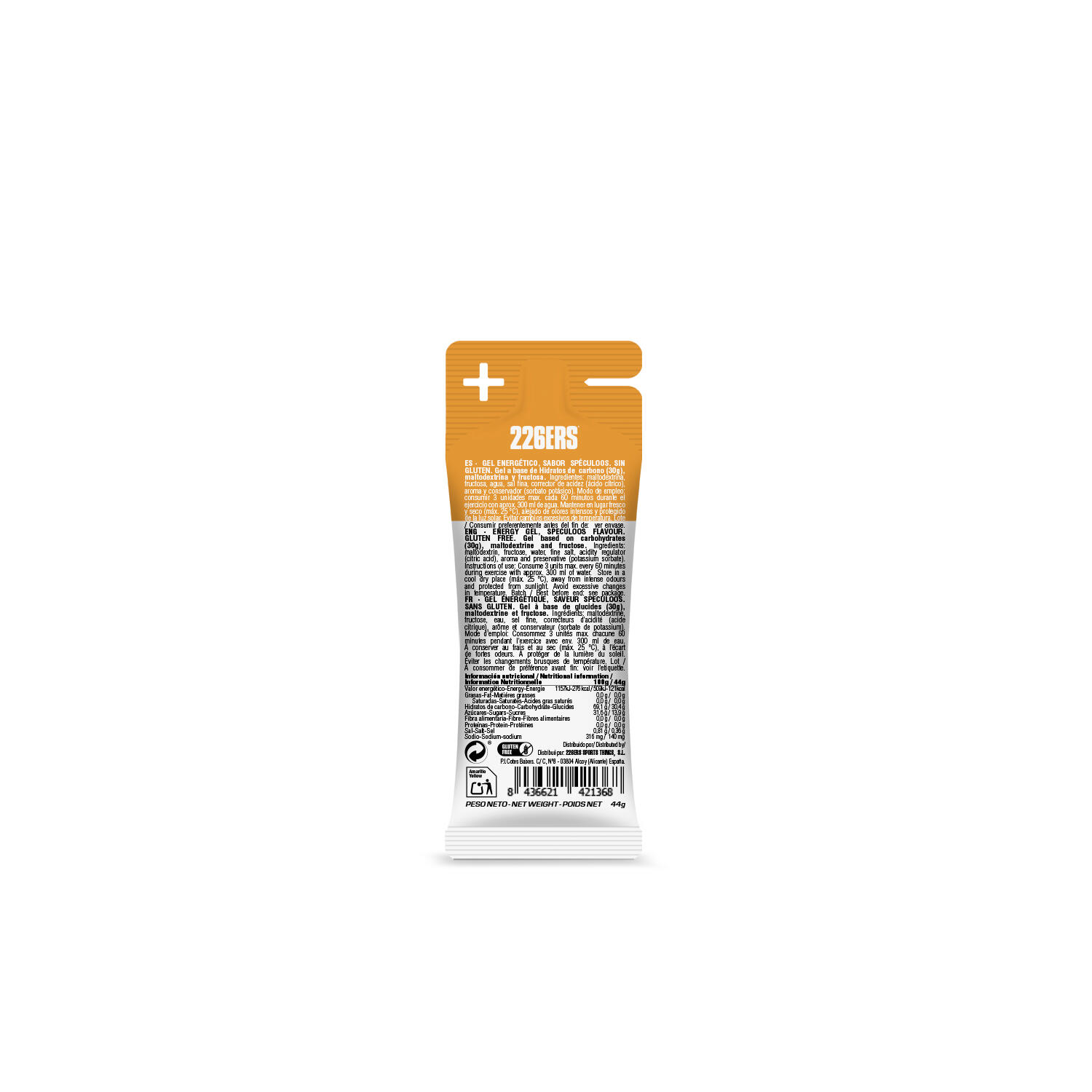 HIGH FRUCTOSE GEL XS 44g - Gel Energético con fructosa 2/4
