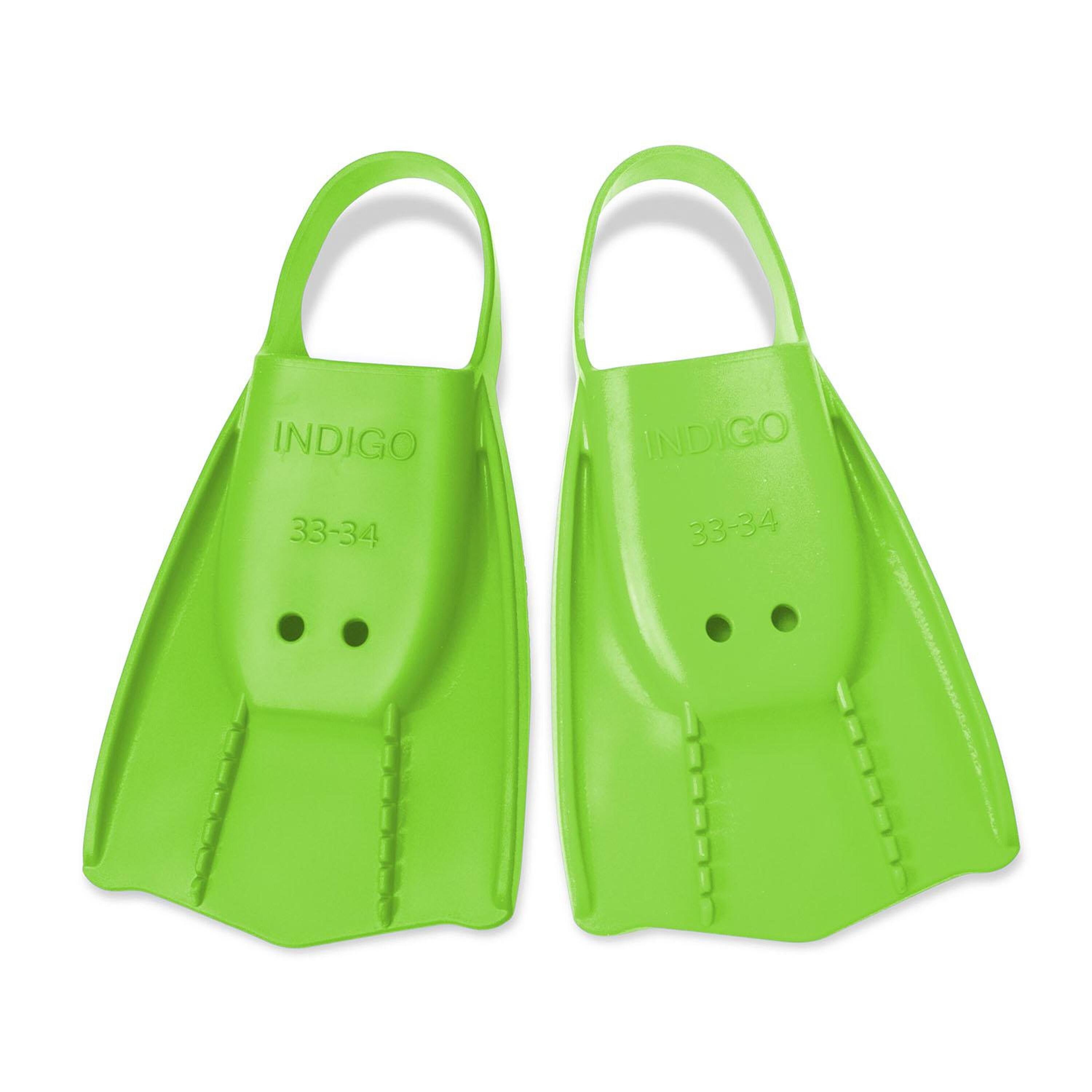 Aletas de Natación INDIGO de Talón Abierto para Entrenamiento Piscina y Snorkel 2/2
