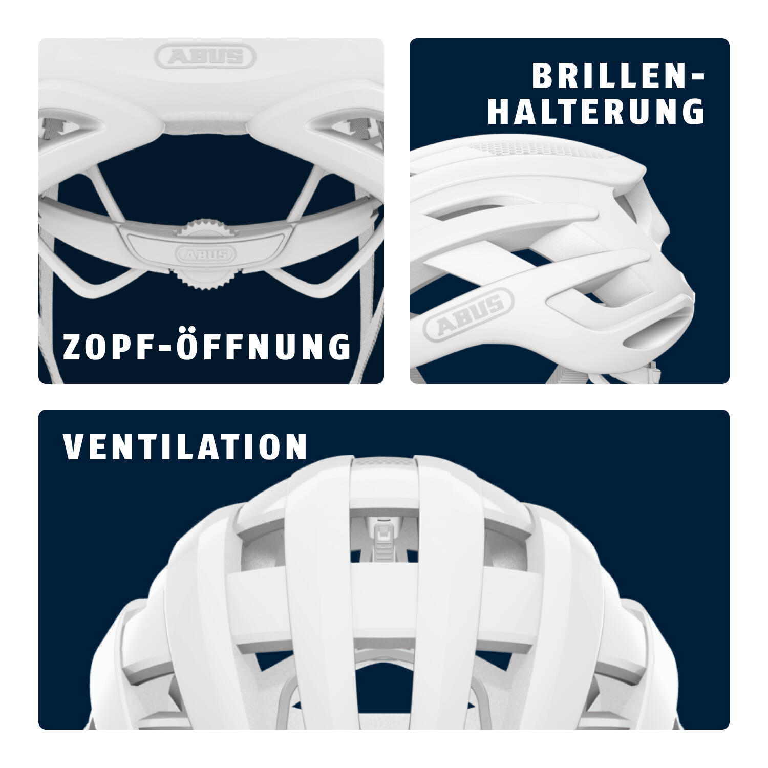 Casque ABUS Airbreaker Pure White Taille L 59-61 cm 3/7