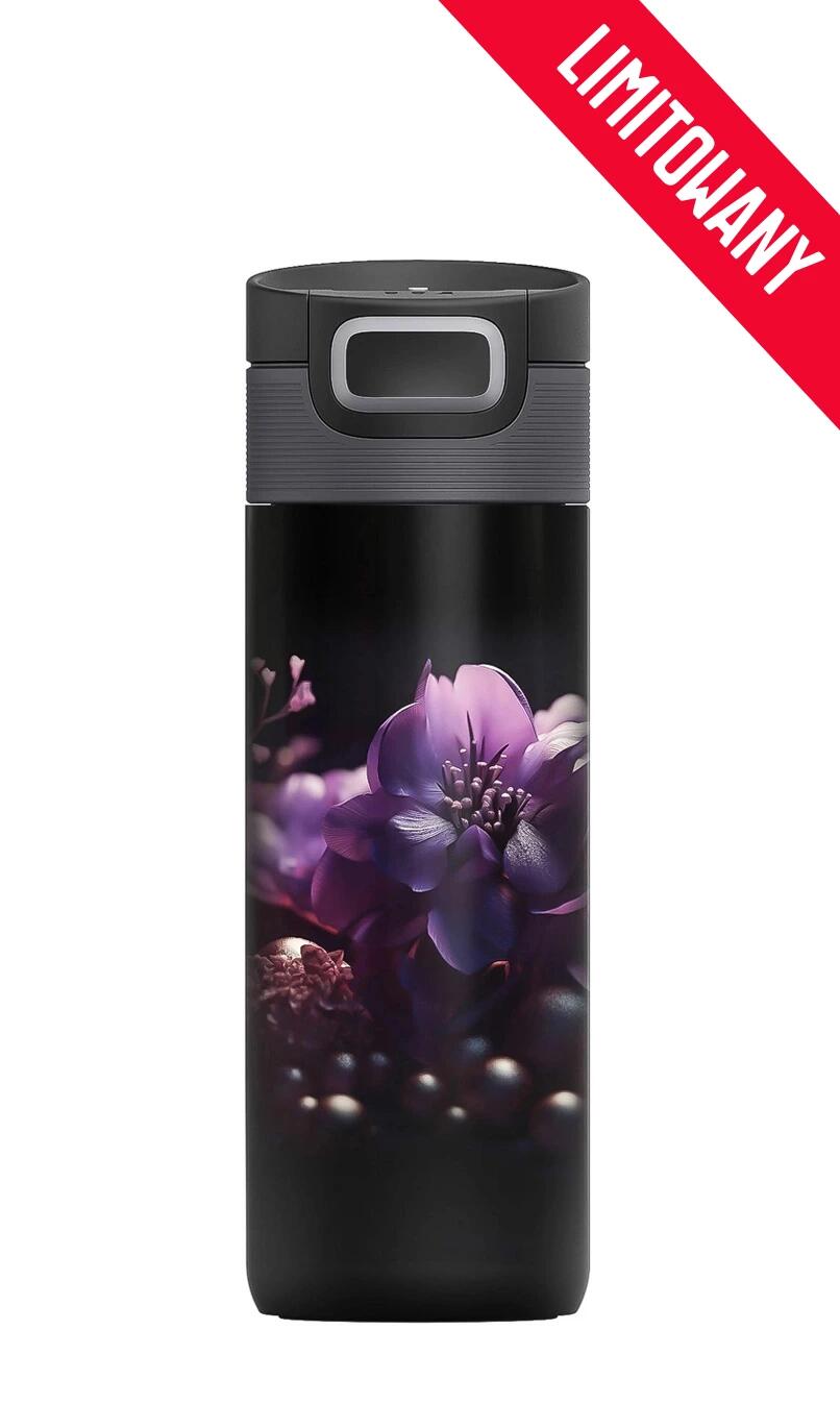Kambukka Etna Grip Thermobecher 500ml Edelstahl 3in1 auslaufsicher Purple Flower 5/7