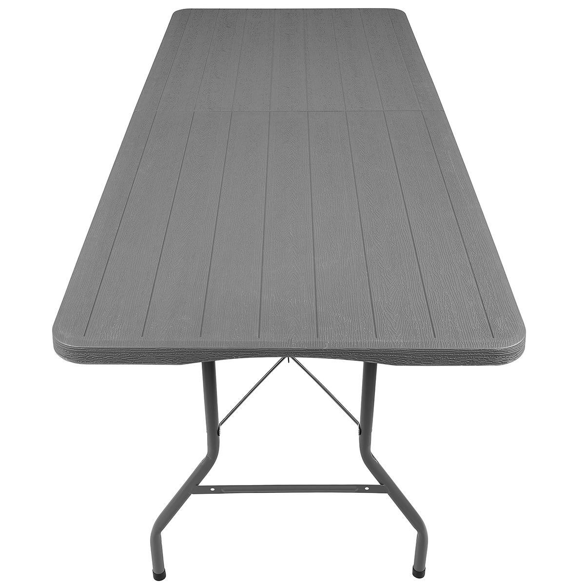 Stół kempingowy składany w walizkę 180x70cm max.100kg 6/7