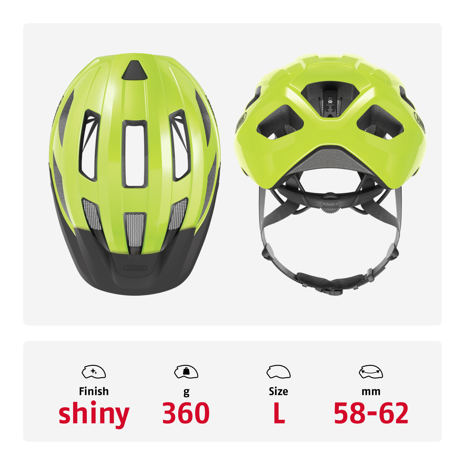 Casque de vélo de course "Macator", jaune 4/7