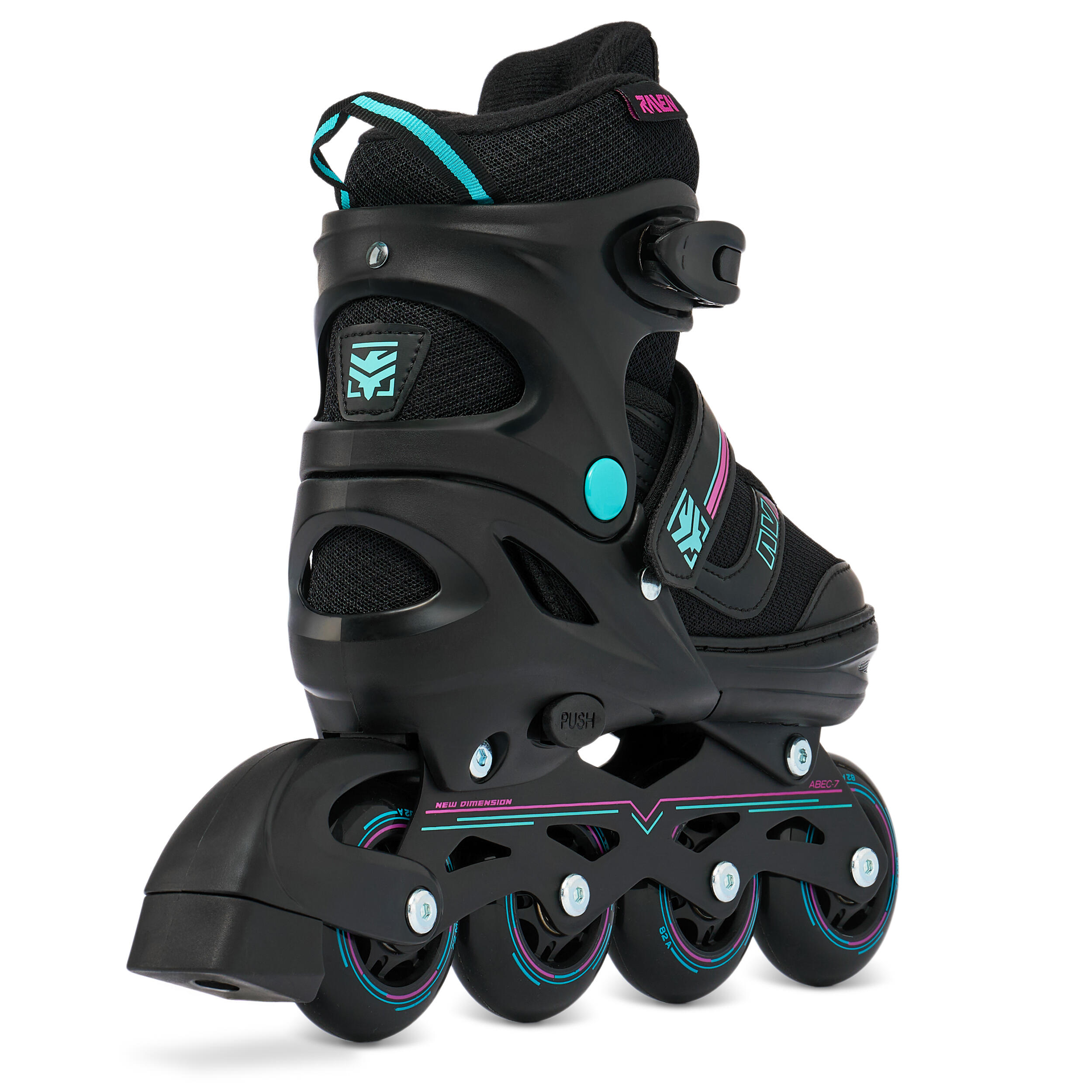 Pattini A Rotelle Regolabili Nijdam Feather Drops | Unisex Giovani, Hardboot, Cuscinetti ABEC 5, Ruote PU