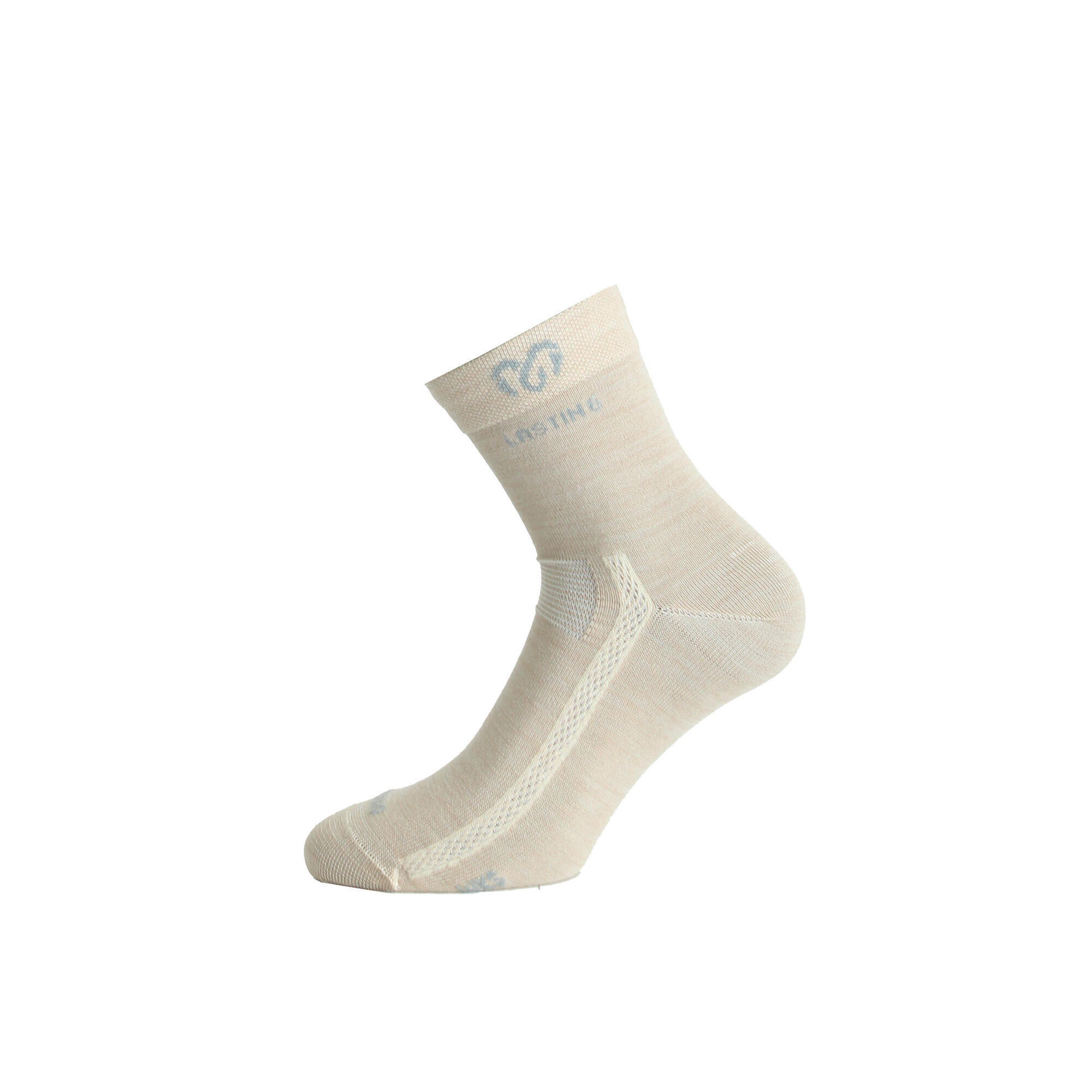Lasting - Chaussettes En Mérinos Wks - Chaussettes - Beige - Decathlon