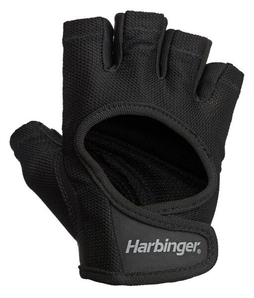 HARBINGER Guante negro de halterofilia para mujer para entrenar con comodidad