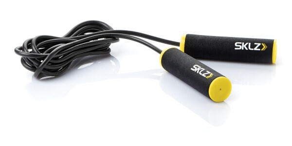 SKLZ Corda per saltare, fitness, cardio, allenamento con i pesi, nera e gialla SKLZ