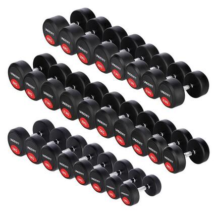 Zestaw hantli gumowanych UNDERFIT 2 x 12-40 kg 13 par (660 kg) siłownia
