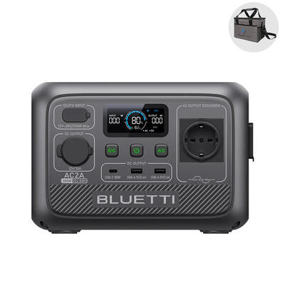 BLUETTI AC2A Tragbarer Stromgenerator – Wandern. Camping. Caravaning – 300 W