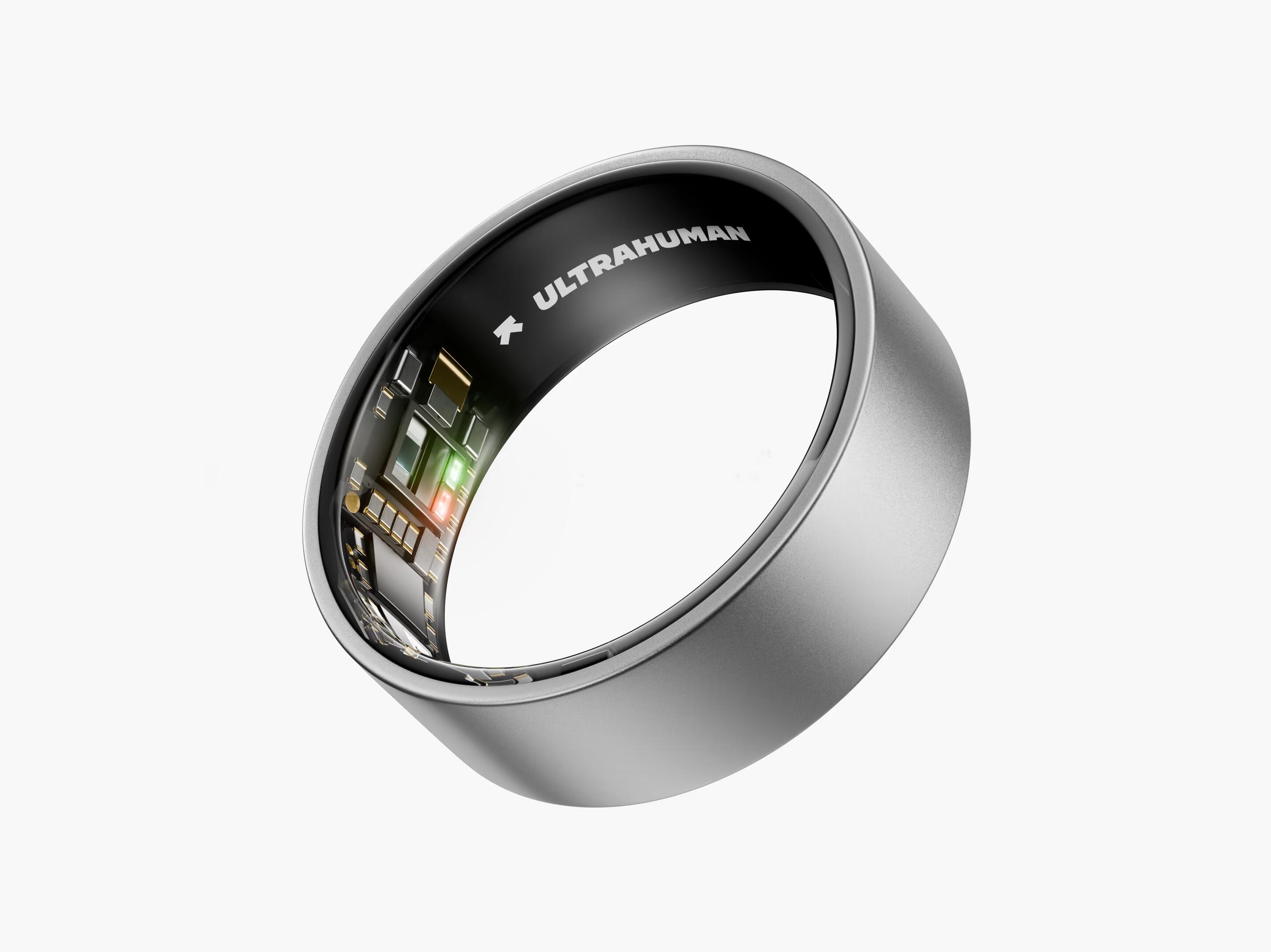 Smart ring Ultrahuman Ring Air inteligentny pierścień Raw Titanium - rozmiar 7 3/7