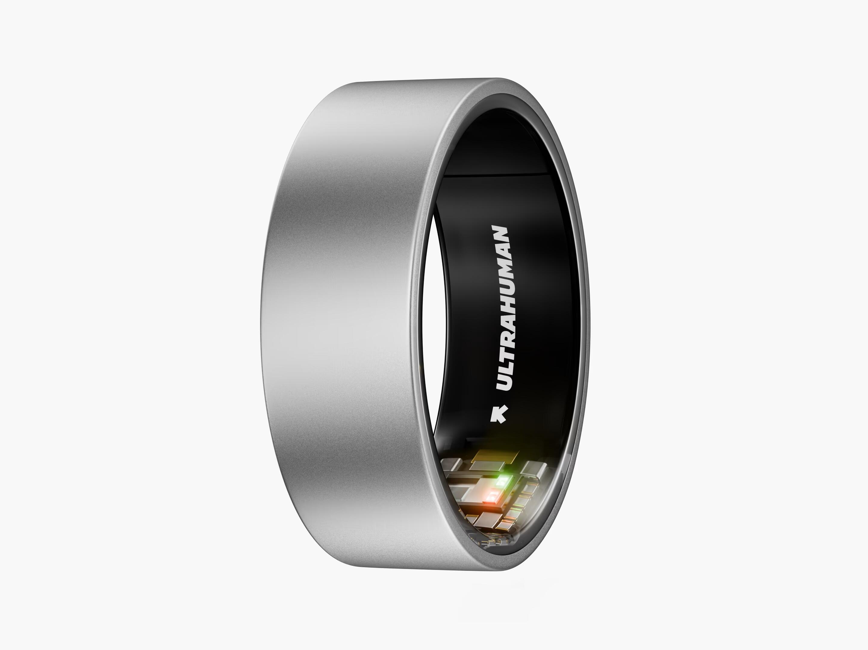 Smart ring Ultrahuman Ring Air inteligentny pierścień Raw Titanium - rozmiar 9