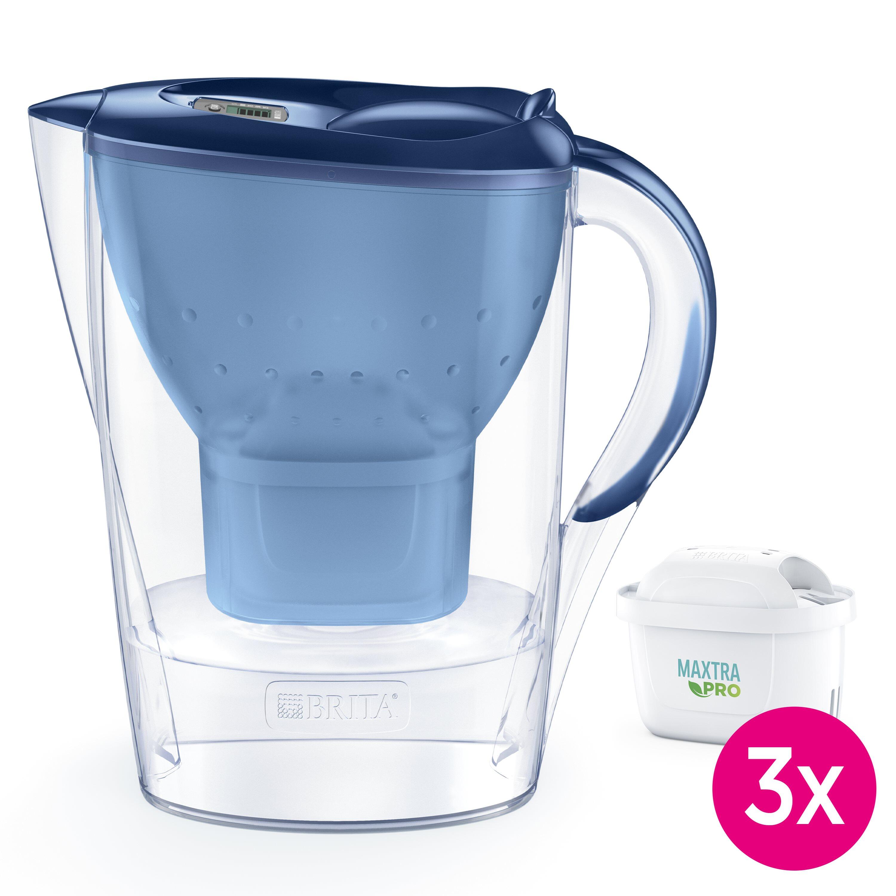 Brita Marella Waterfilterkan 2.4L Blauw - 3 MAXTRA PRO AIO Filters - Duurzaam 3/7