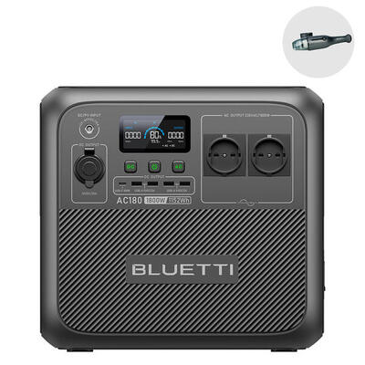BLUETTI Tragbare elektrische Station AC180 1800 W/1152 Wh Batterie für Camping