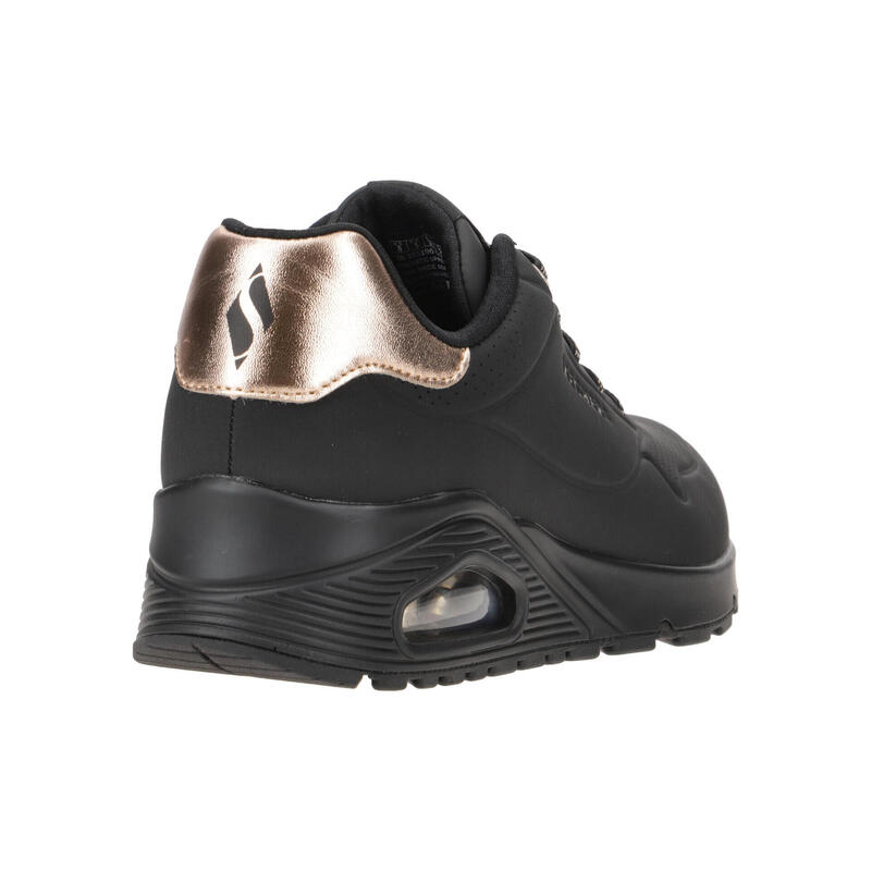 Baskets Femme Baskets Skechers UNO - SHIMMER AWAY Noir Noir Skechers