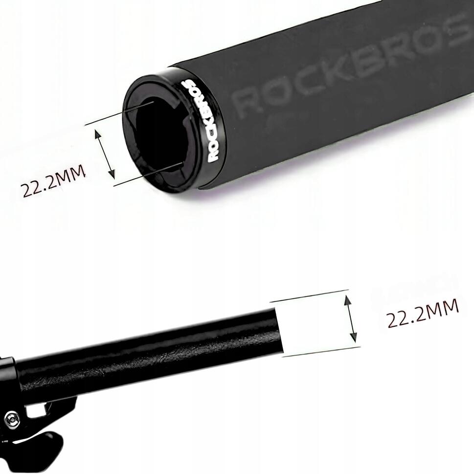 Piankowe chwyty rockbros rowerowe z obejmą - 130 mm