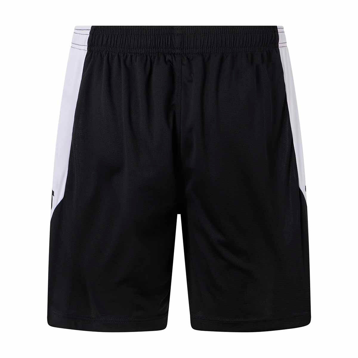 Pantaloni corti da uomo in poliestere riciclato nero da calcio 4/5