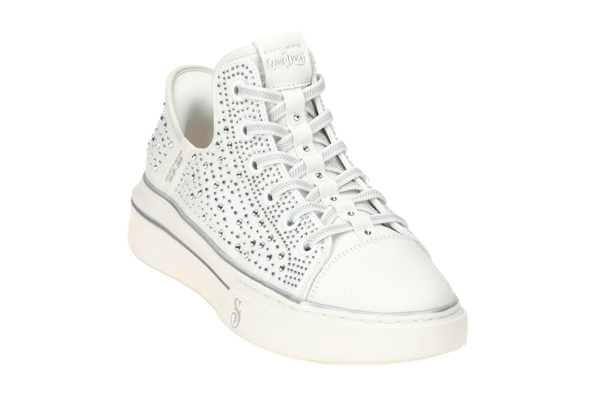 Skechers Snoop One Sneaker Damen weiß SNOOP DOGG Strass 186005 3/7