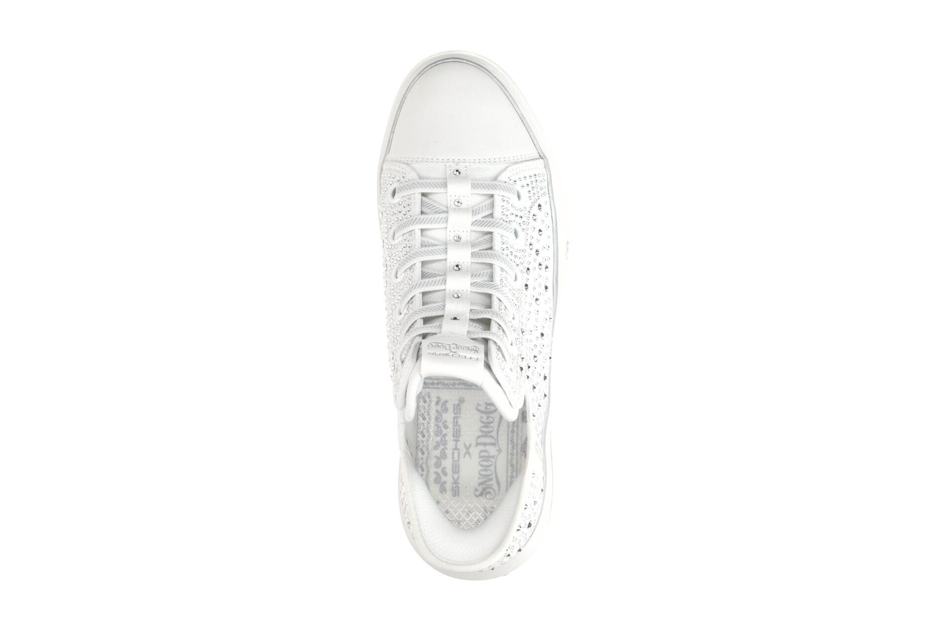 Skechers Snoop One Sneaker Damen weiß SNOOP DOGG Strass 186005 6/7