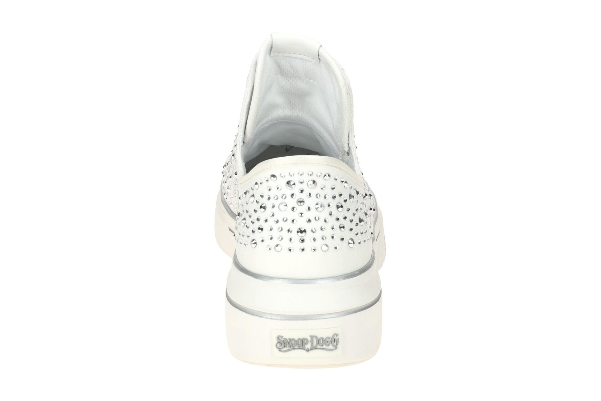 Skechers Snoop One Sneaker Damen weiß SNOOP DOGG Strass 186005 5/7