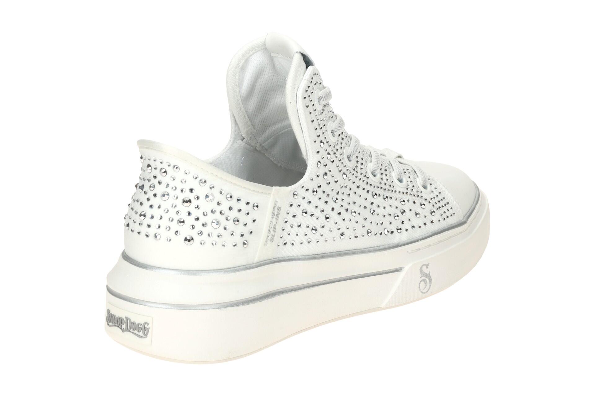 Skechers Snoop One Sneaker Damen weiß SNOOP DOGG Strass 186005 4/7