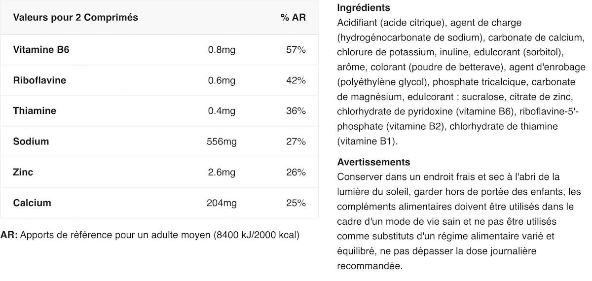 Électrolytes - Salt Effervescent - Pêche Fruits de la Passion 2/3