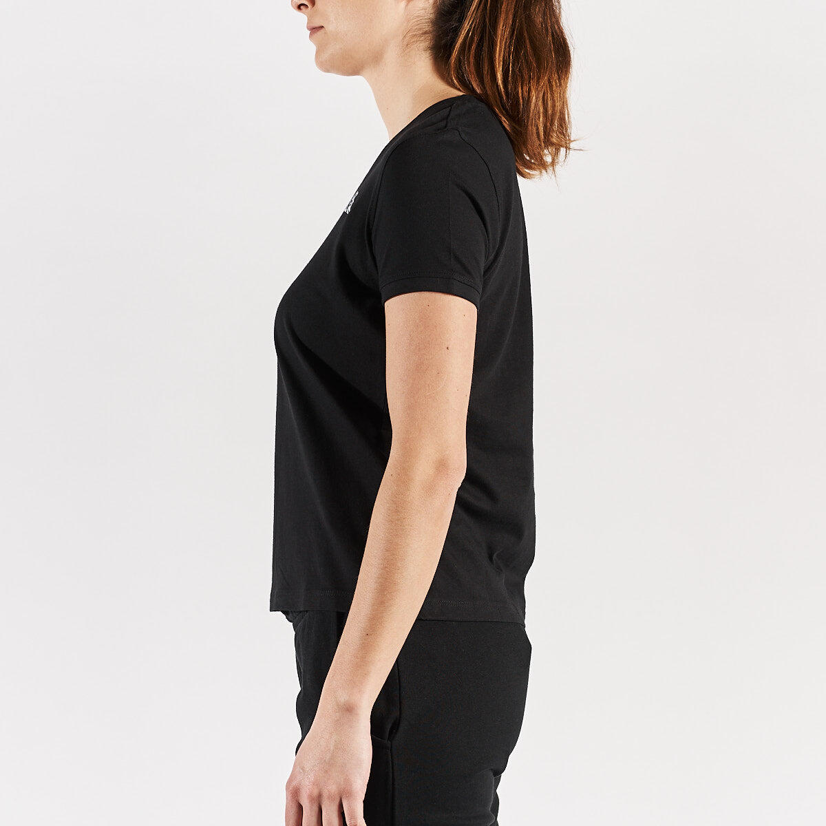 Camiseta de Manga Corta Mujer Kappa Cabou Negro 4/6