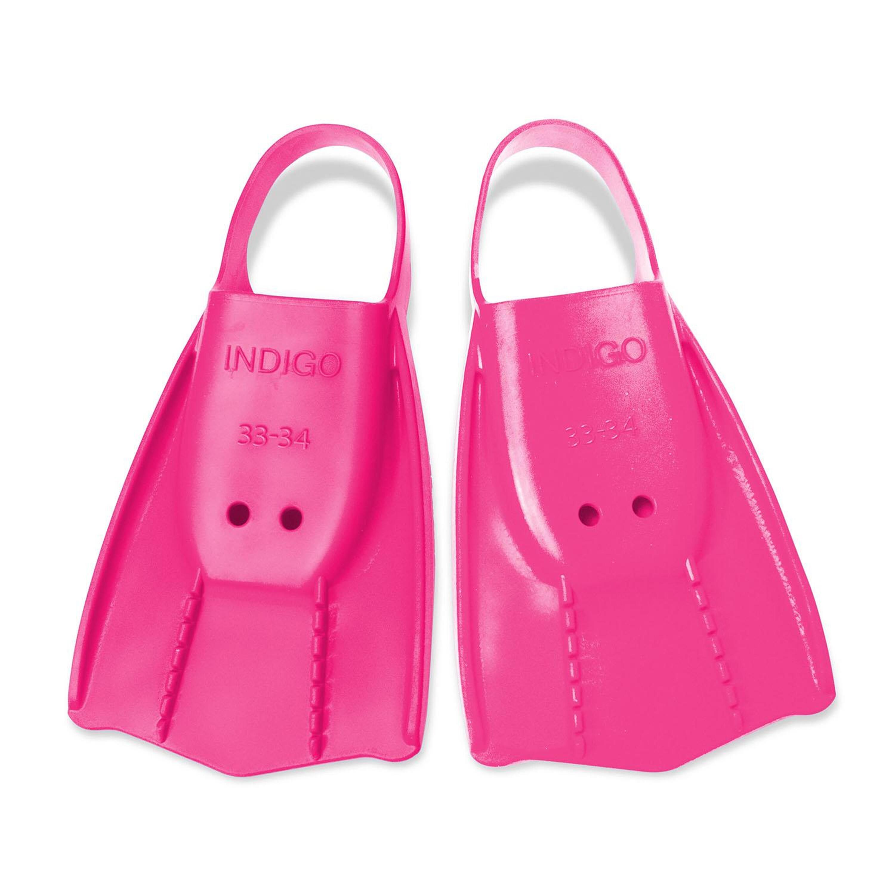 Aletas de Natación INDIGO de Talón Abierto para Entrenamiento Piscina y Snorkel 2/2