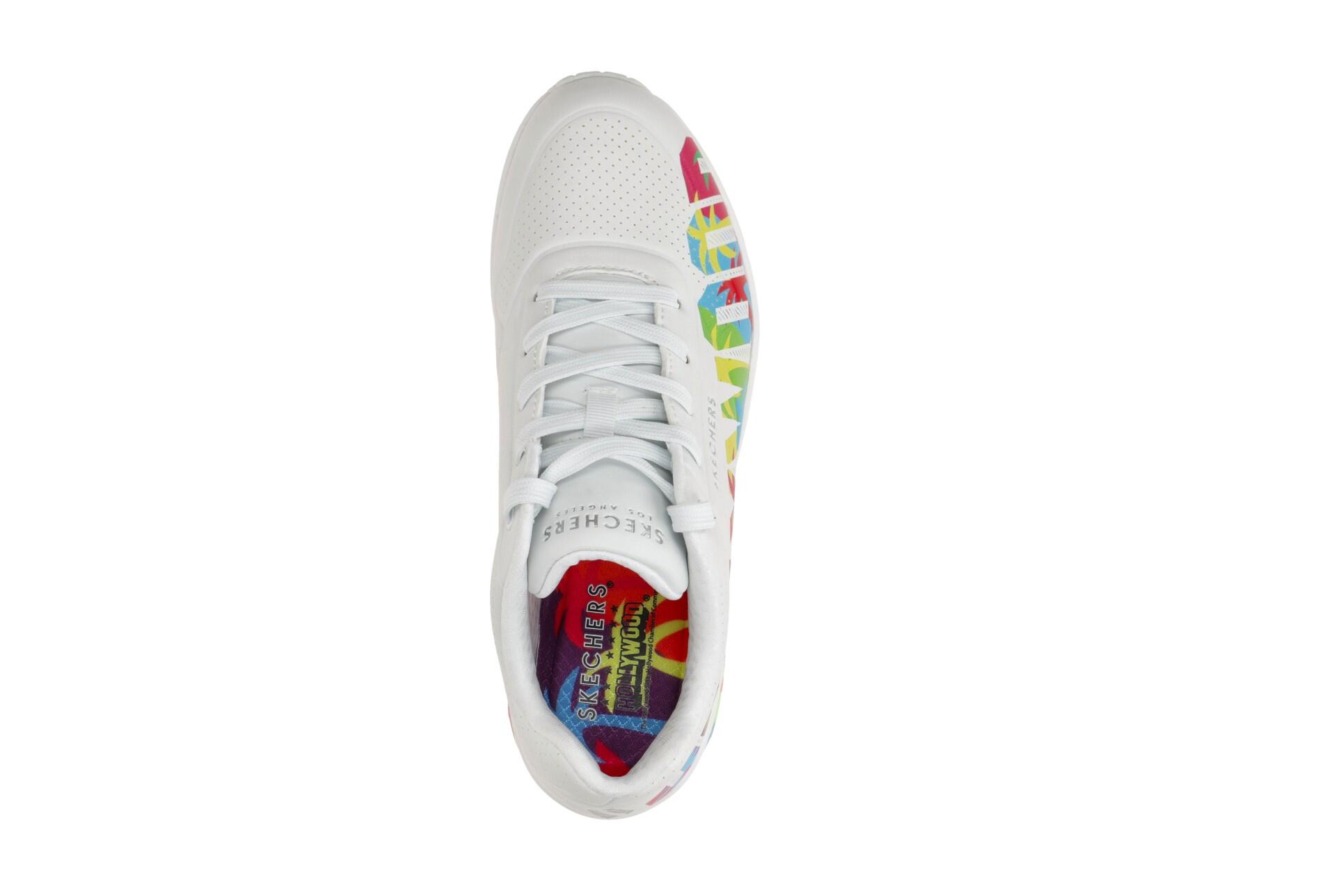Skechers Damen Uno - ONE FOR STARS! Sneaker Hollywood 177995 WMLT Weiß/Bunt 7/7