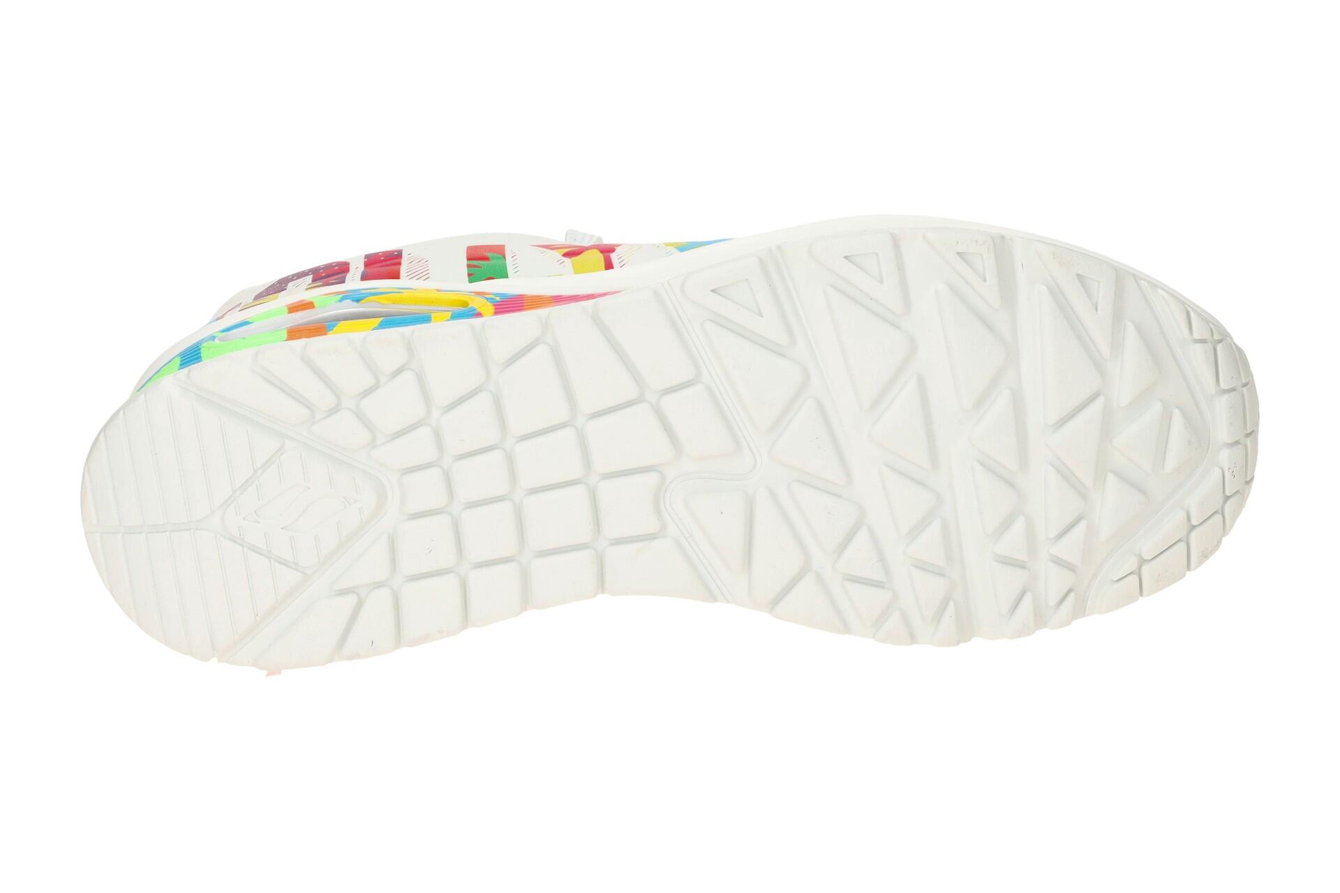 Skechers Damen Uno - ONE FOR STARS! Sneaker Hollywood 177995 WMLT Weiß/Bunt 6/7