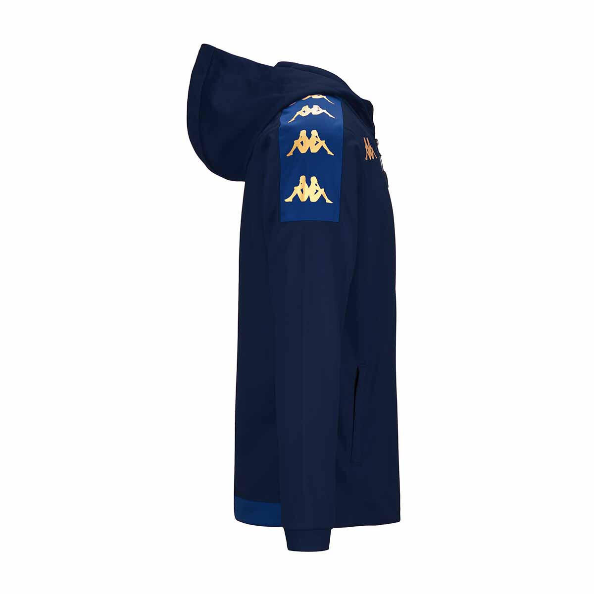 Felpa da uomo in poliestere blu da calcio 2/5