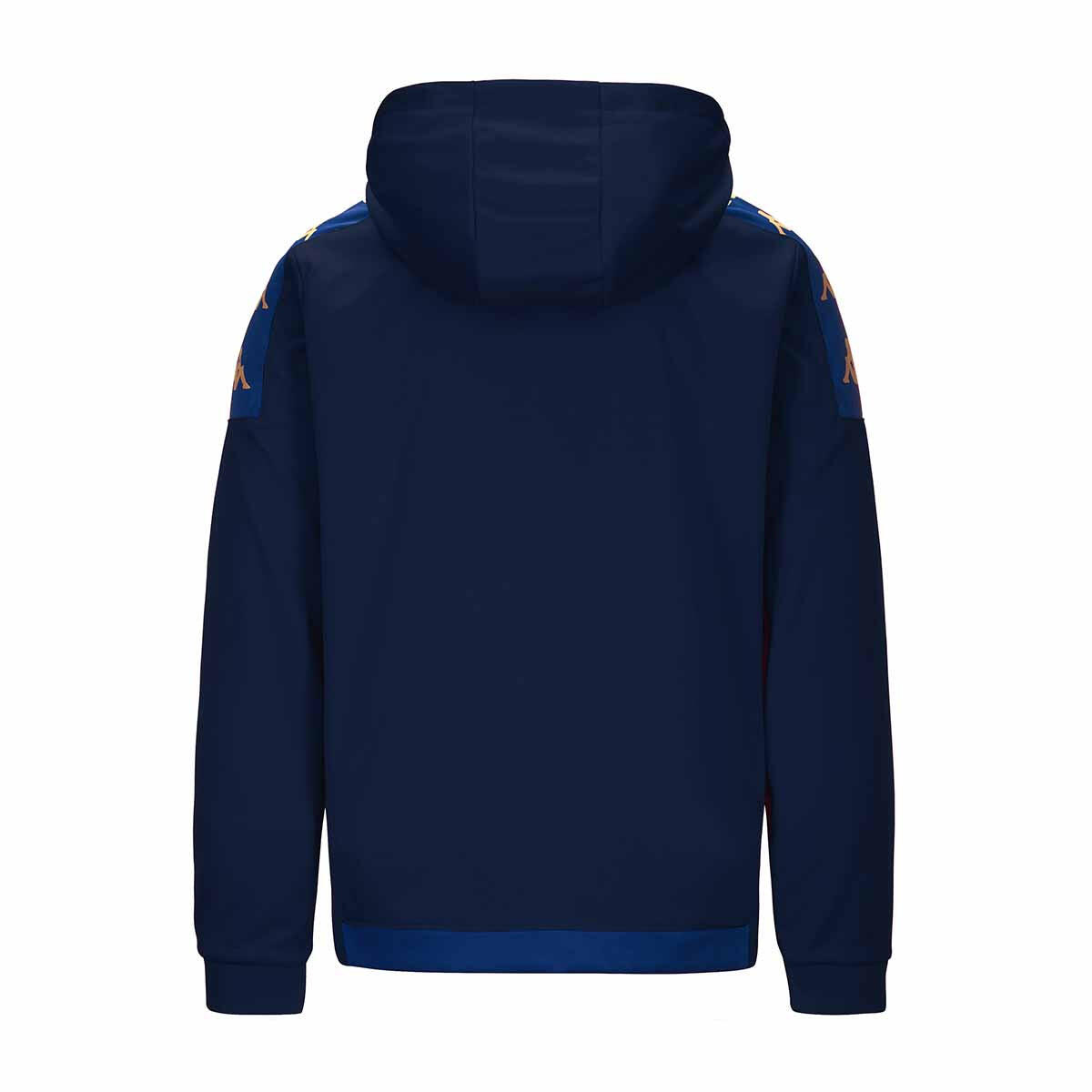 Felpa da uomo in poliestere blu da calcio 4/5