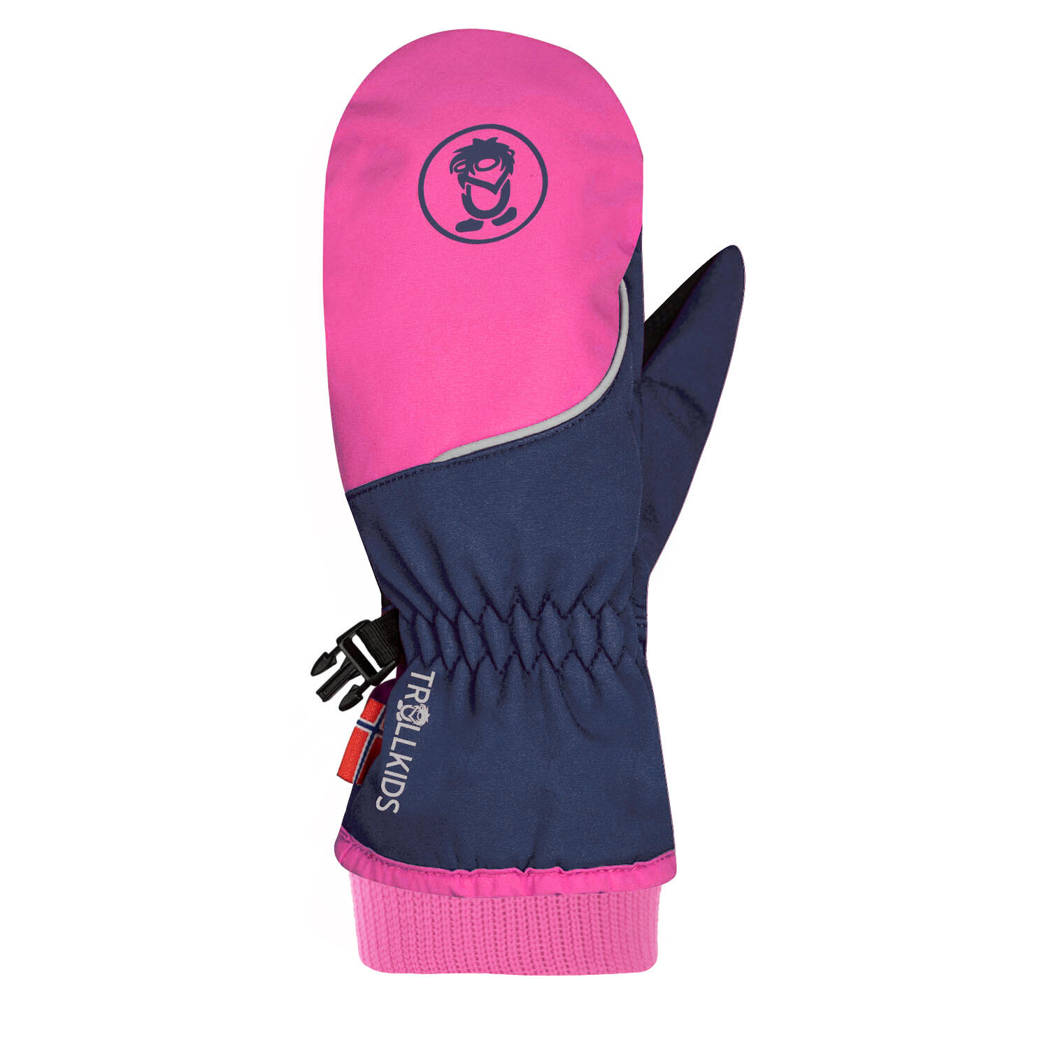 Moufle enfant Trolltunga bleu marine/magenta taille 4 ; 6-7 ans 2/3