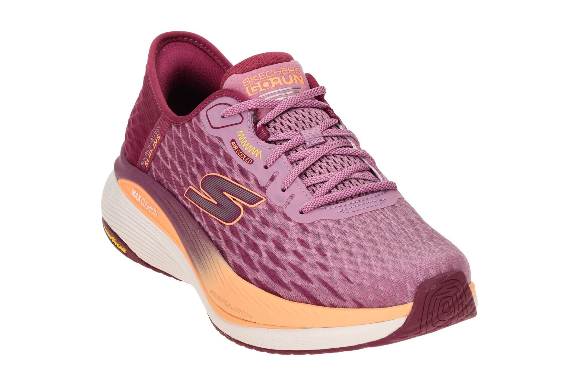 Skechers MAX CUSHIONING Schuhe rot pink Slip-Ins 128905 3/7