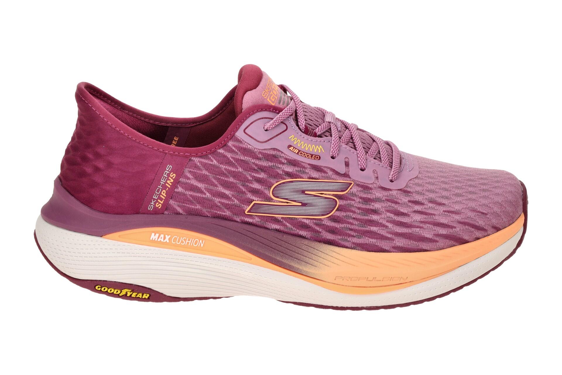 Skechers MAX CUSHIONING Schuhe rot pink Slip-Ins 128905 2/7