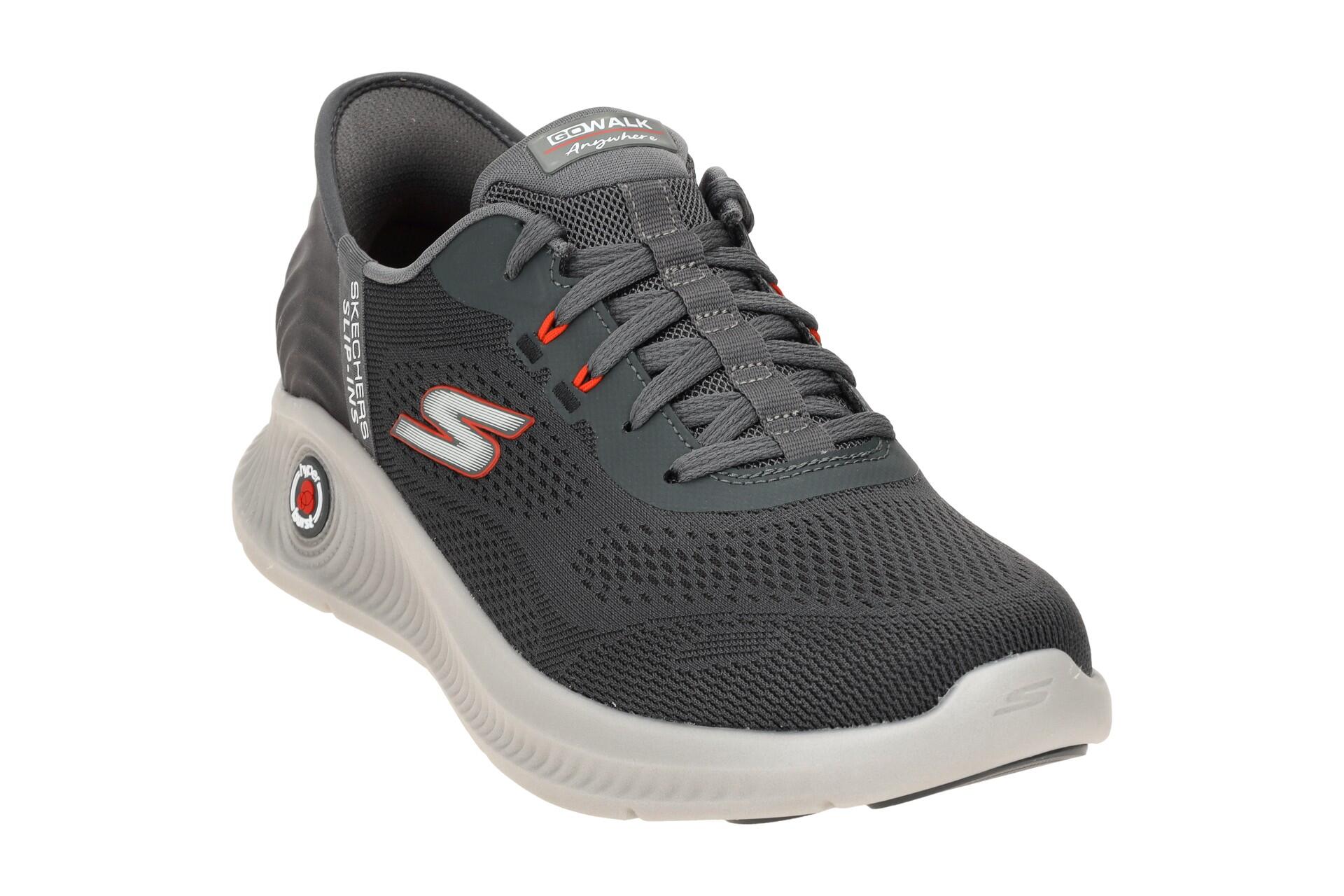 Skechers Go Walk Anywhere Schuhe grau ArchFit Slip-Ins 216314 3/7