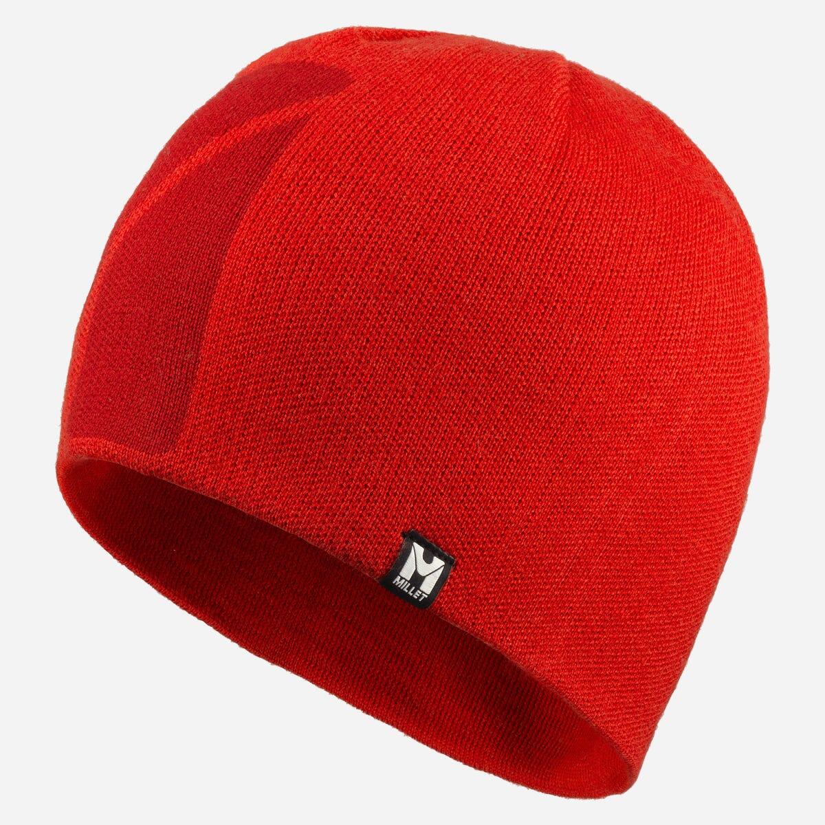 Millet - Bonnet Randonnée Unisexe Logo - Casquette - Rouge - Taille Unique - Decathlon