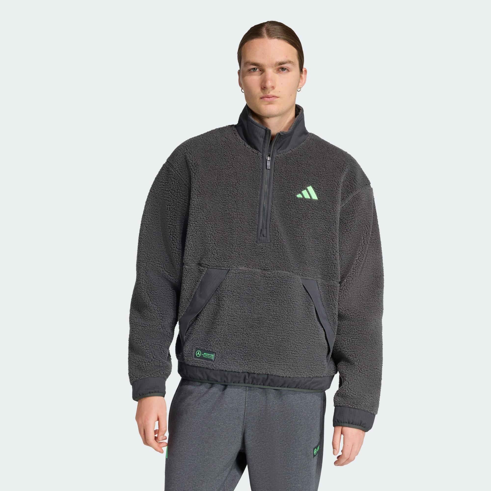 ADIDAS Mikina Mercedes - AMG Petronas Formula One Team Premium Half-Zip Fleece