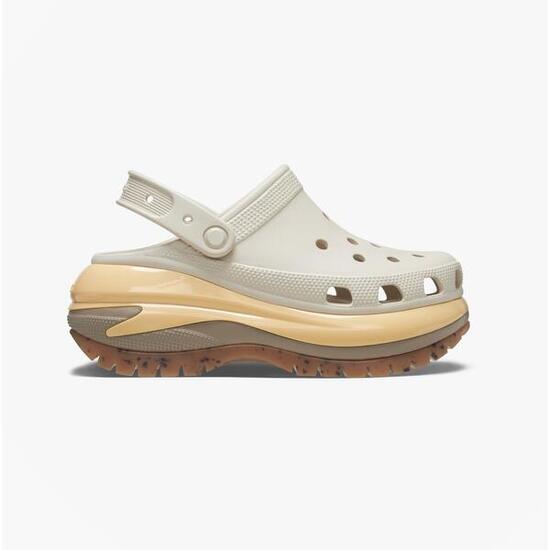 Zuecos CROCS Mega Crush Clog Beige Mujer