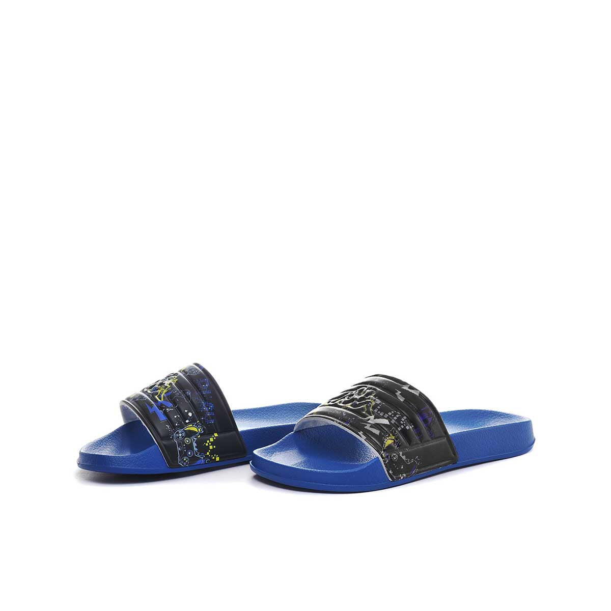 Claquettes garçon Logo Sartwo 2 bleu 2/6