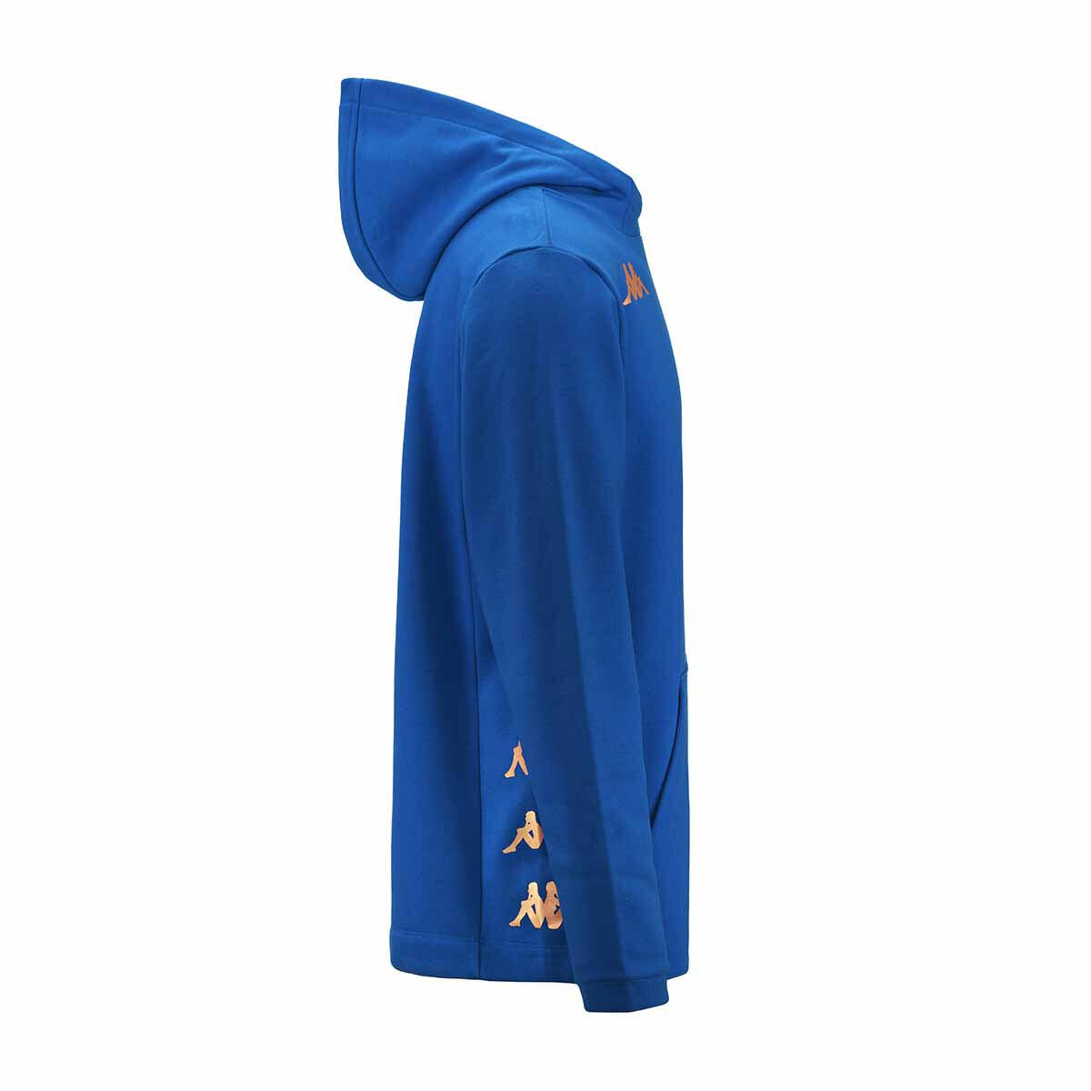 Felpa da bambino in cotone blu da calcio 2/5