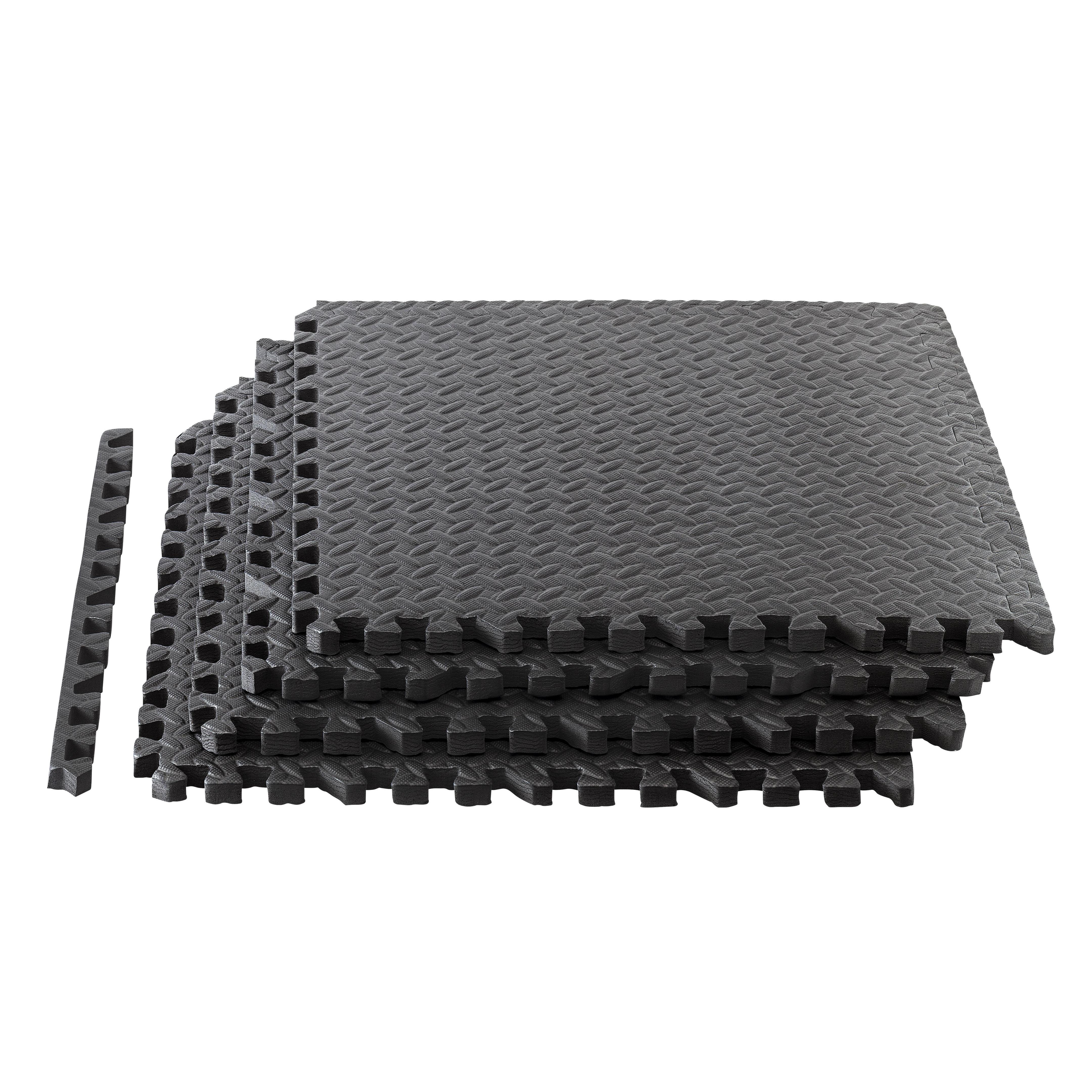 INDIGO SPORTS Podložka na fitness DRUNA puzzle protiskluzová 4 ks 60x60x2 cm