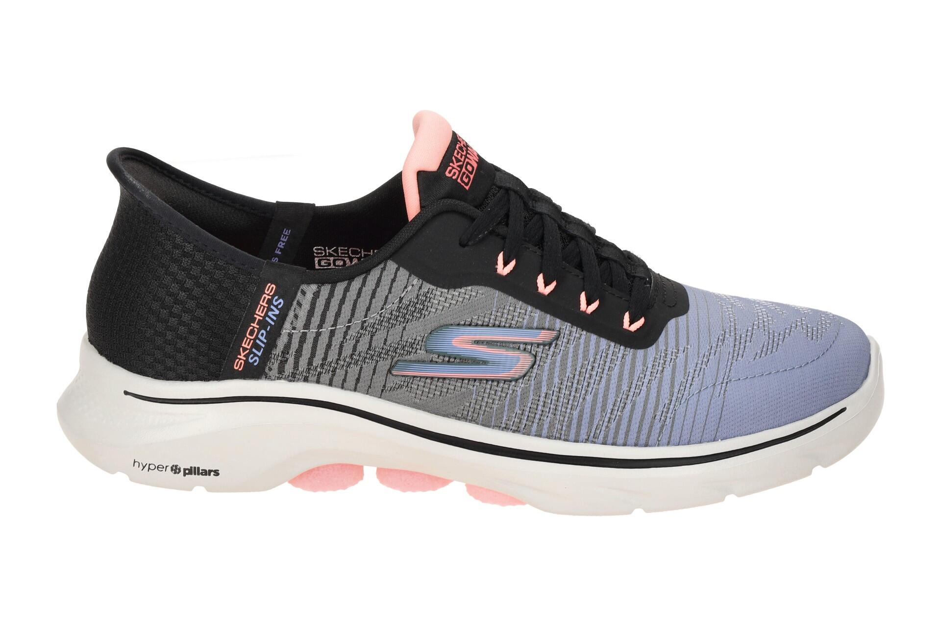 Skechers Go Walk 7 Schuhe lila schwarz 125250 2/7