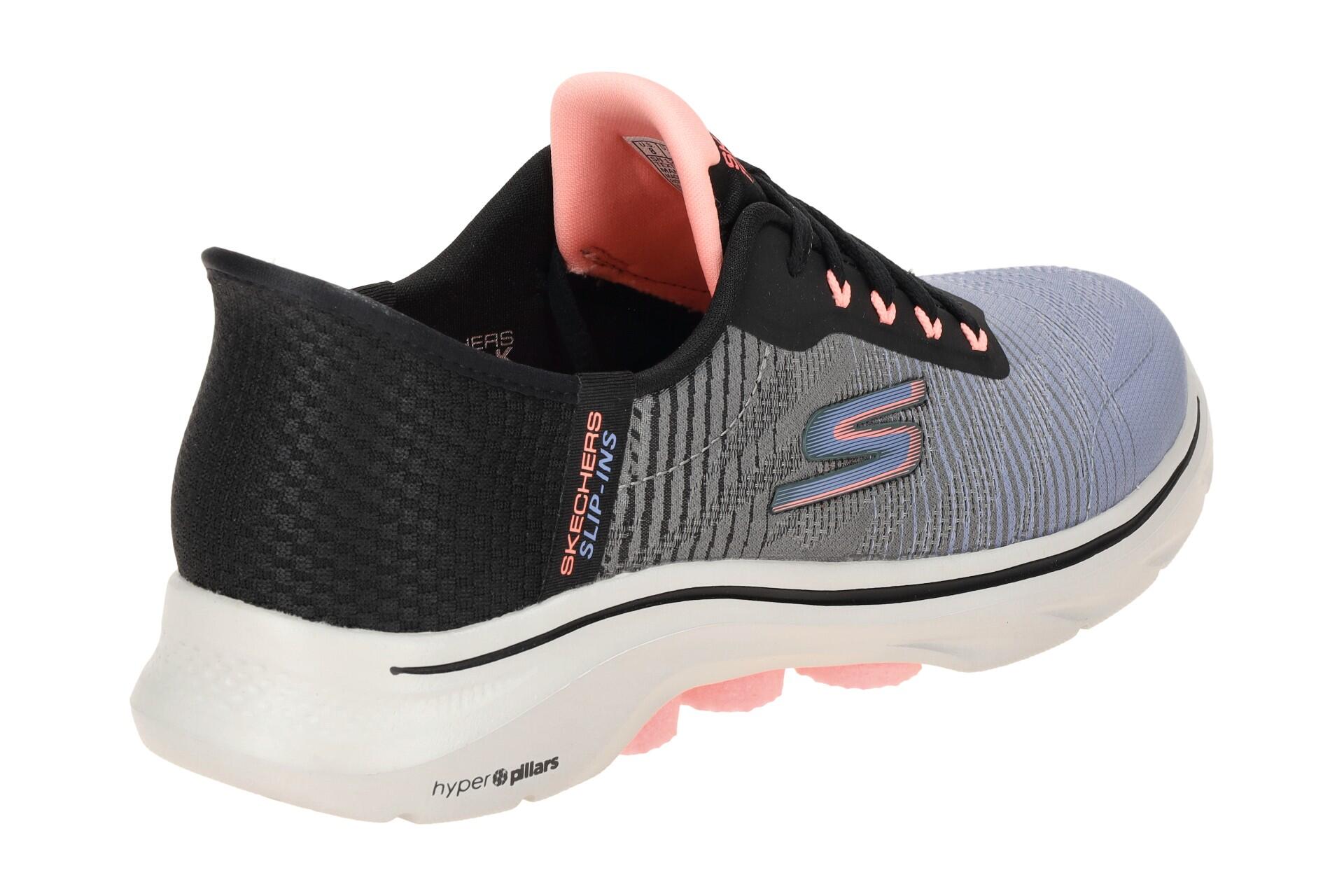 Skechers Go Walk 7 Schuhe lila schwarz 125250 4/7
