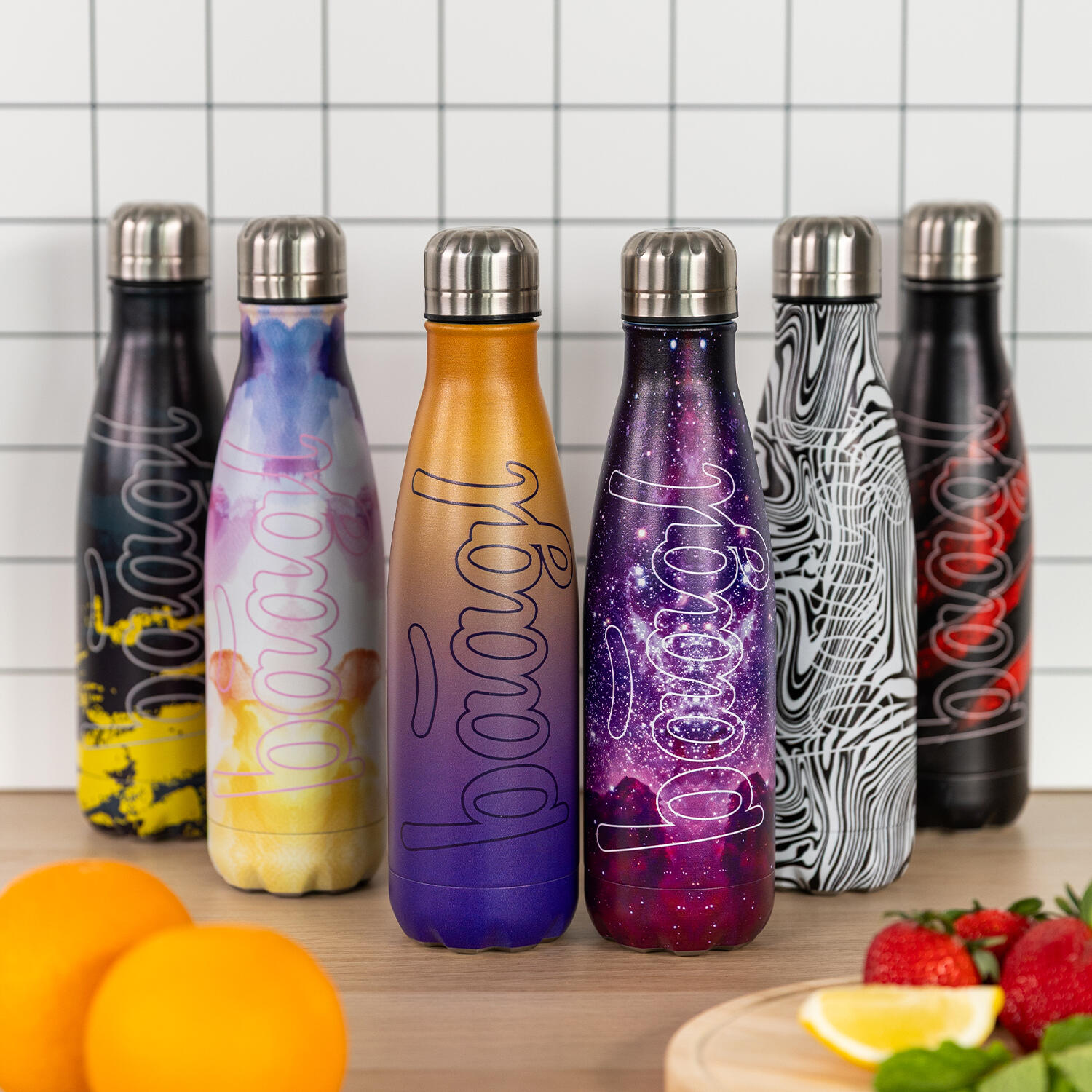 Thermoflasche mit Metalldeckel Painting, 500 ml 6/6