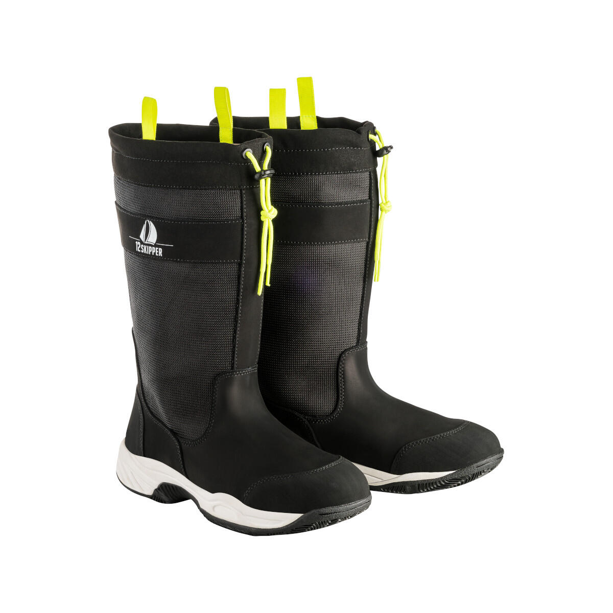 12SKIPPER Drake Segelstiefel Unisex schwarz